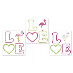 Stickdatei - Love Flamingo